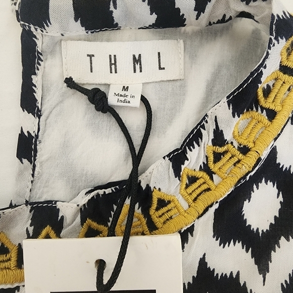 NWT THML Boho Embroidered Coastal Cowgirl Dress Size M - Picture 11 of 11